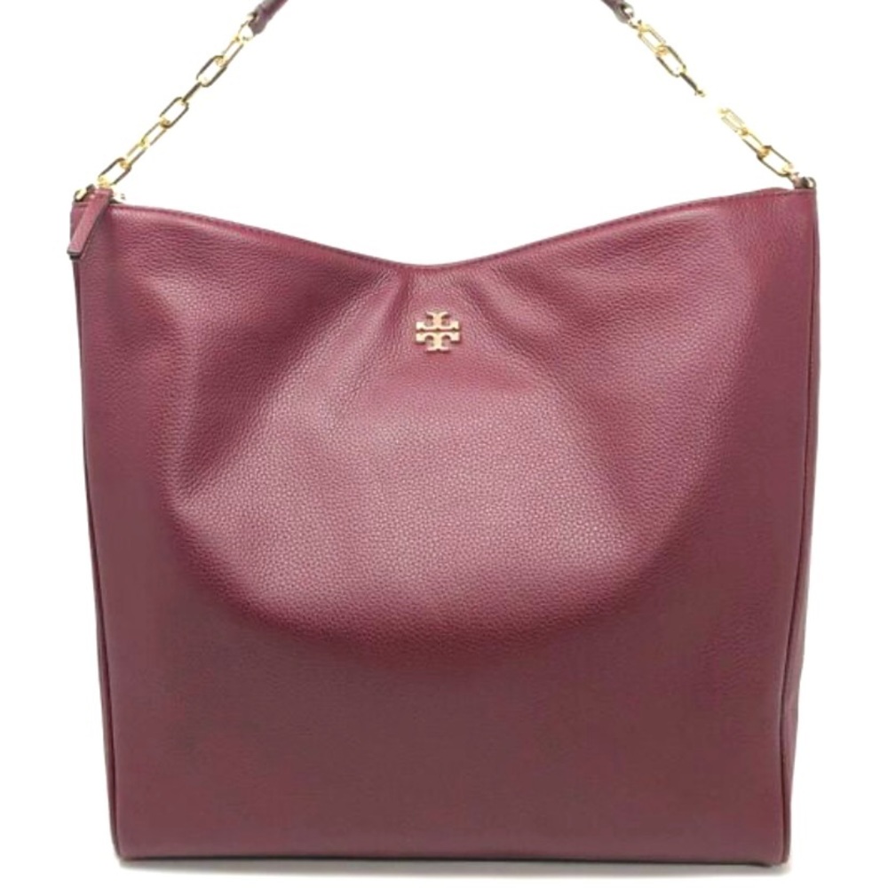 NWT Tory Burch Carter Slouchy Hobo Imperial Garnet